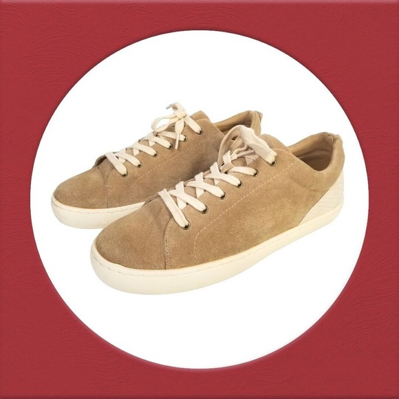 White Raven Sneakers Lace Up‎ Brown Leather Shoes Women's Size 10 - Picture 1 of 16